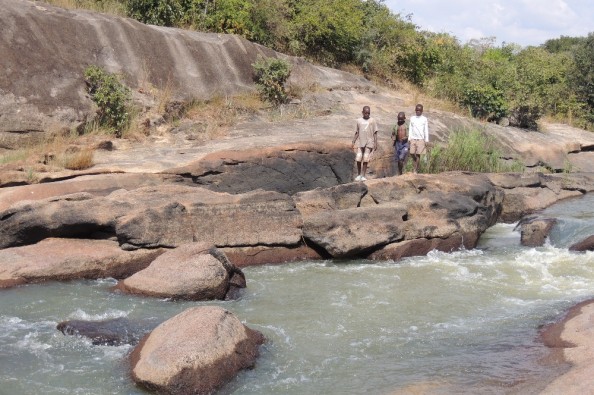School river crossing in Murehwa, Zimbabwe